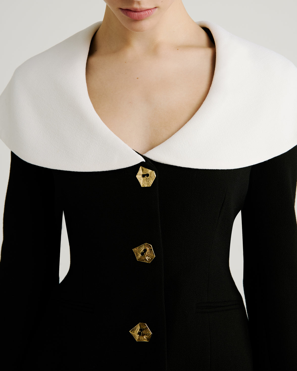 Shea Skirt in black Double Crepe Wool