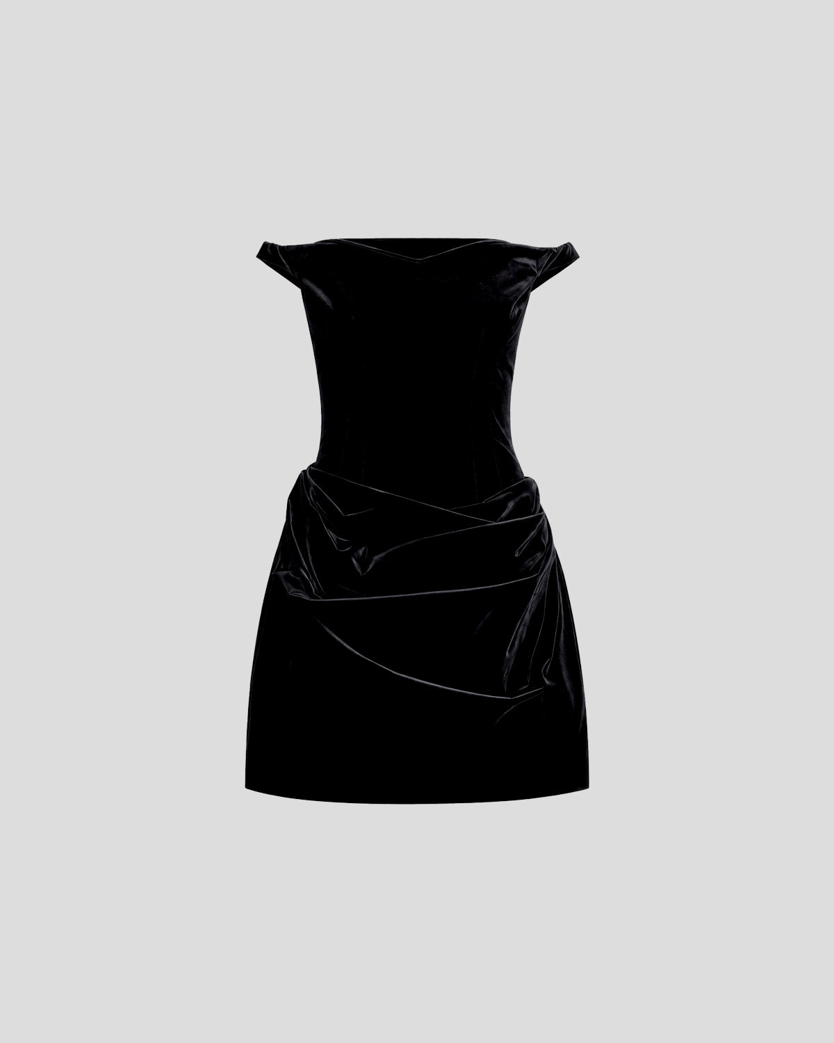 Bernini Dress in black Silk Velvet
