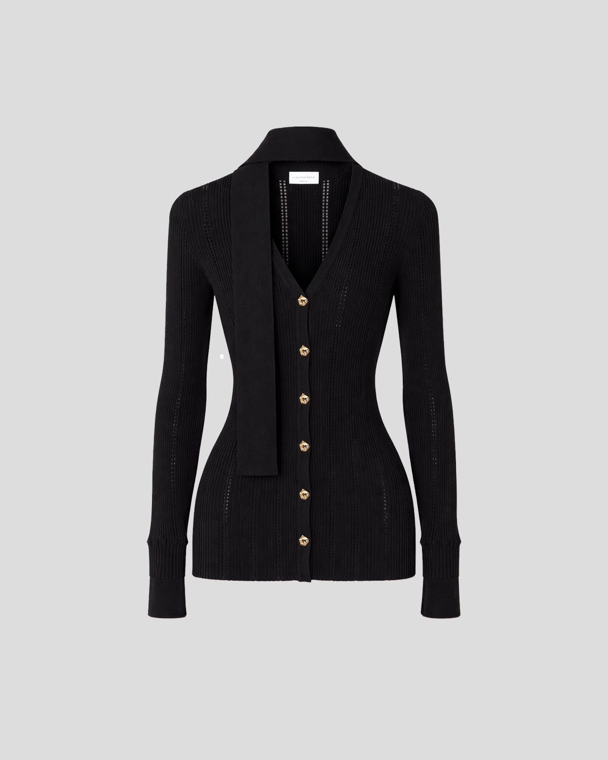 Diederik Knit Cardigan in black Viscose