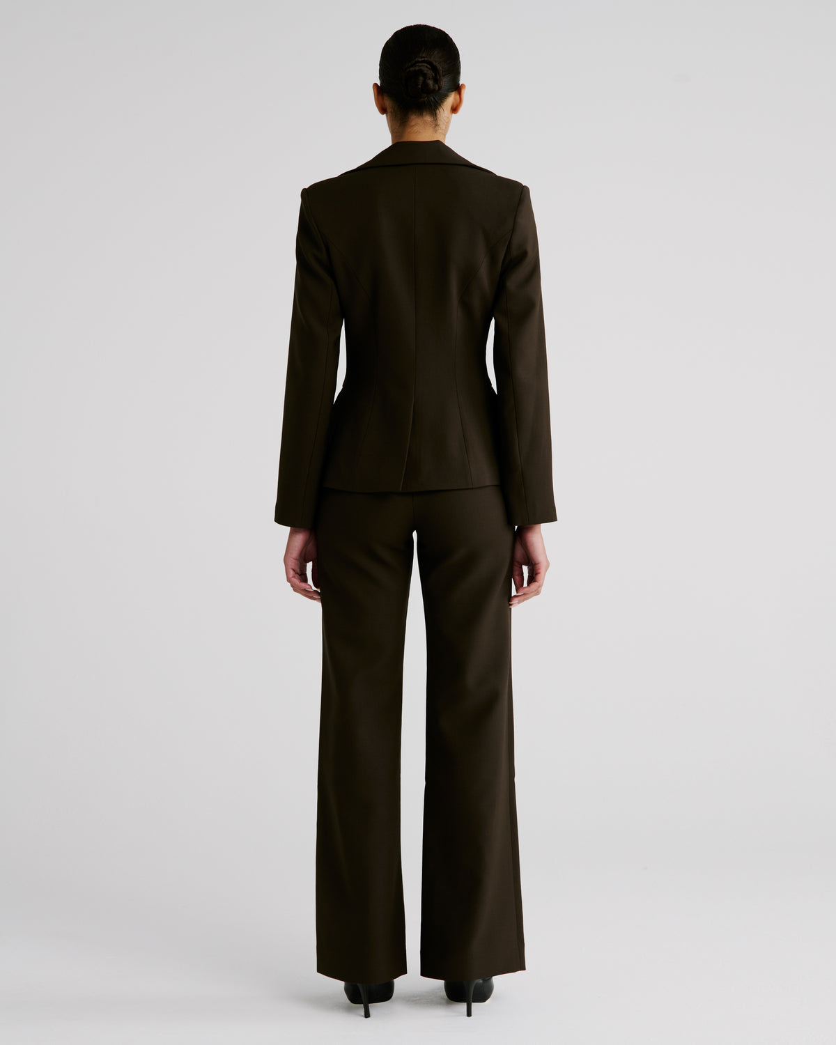 Dorazio Blazer in brown Wool Crepe