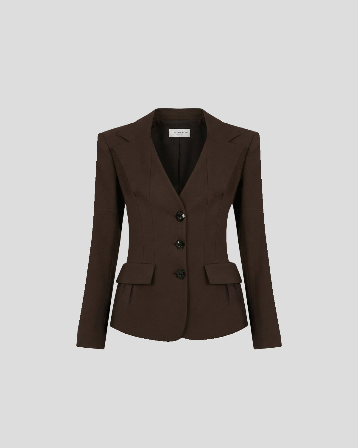 Dorazio Blazer in brown Wool Crepe