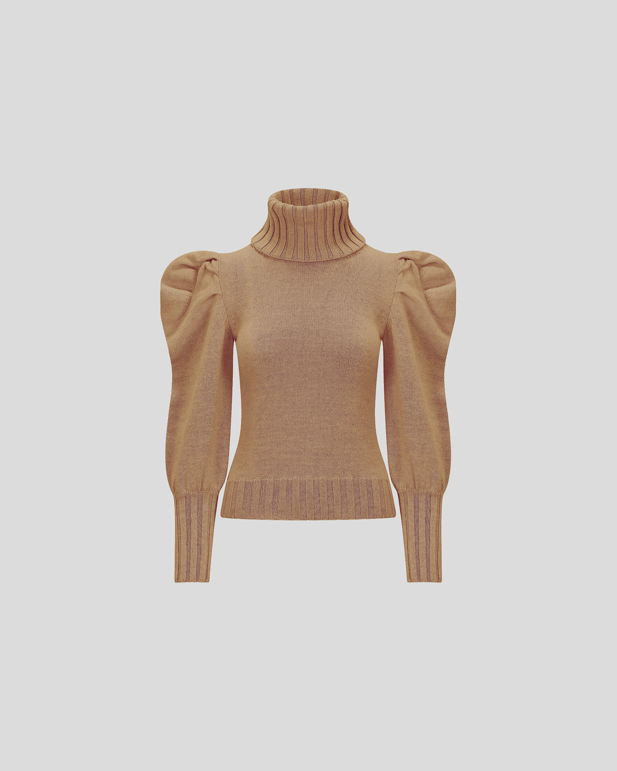 Georgia Knit Sweater in camel Zegna Cashwool® Merino Wool