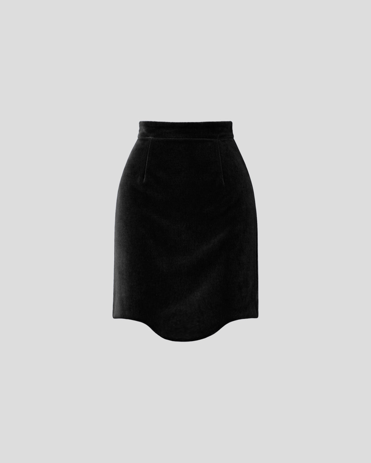 Kaling Skirt in black Silk Velvet