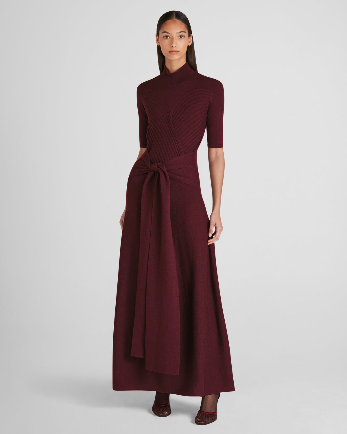 Takashi Knit Dress Zegna Merino Sculptural Knot