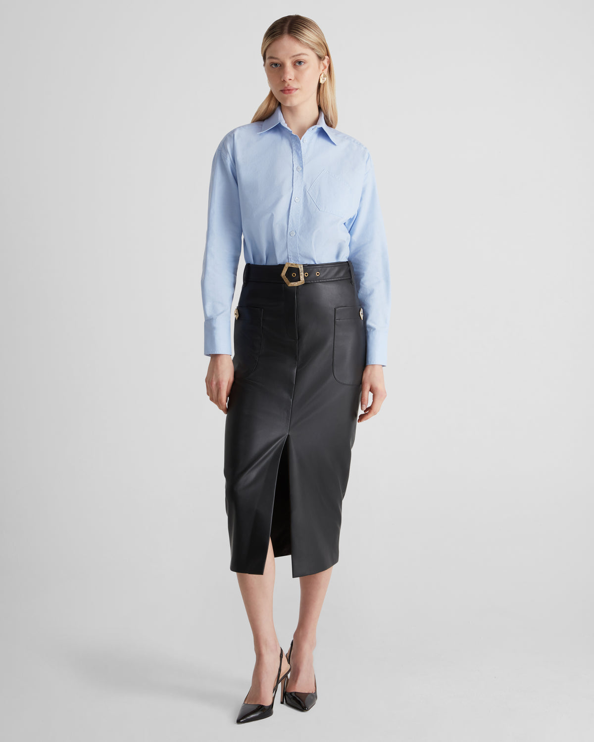 Violi Shirt in Oxford cotton for a structured silhouette