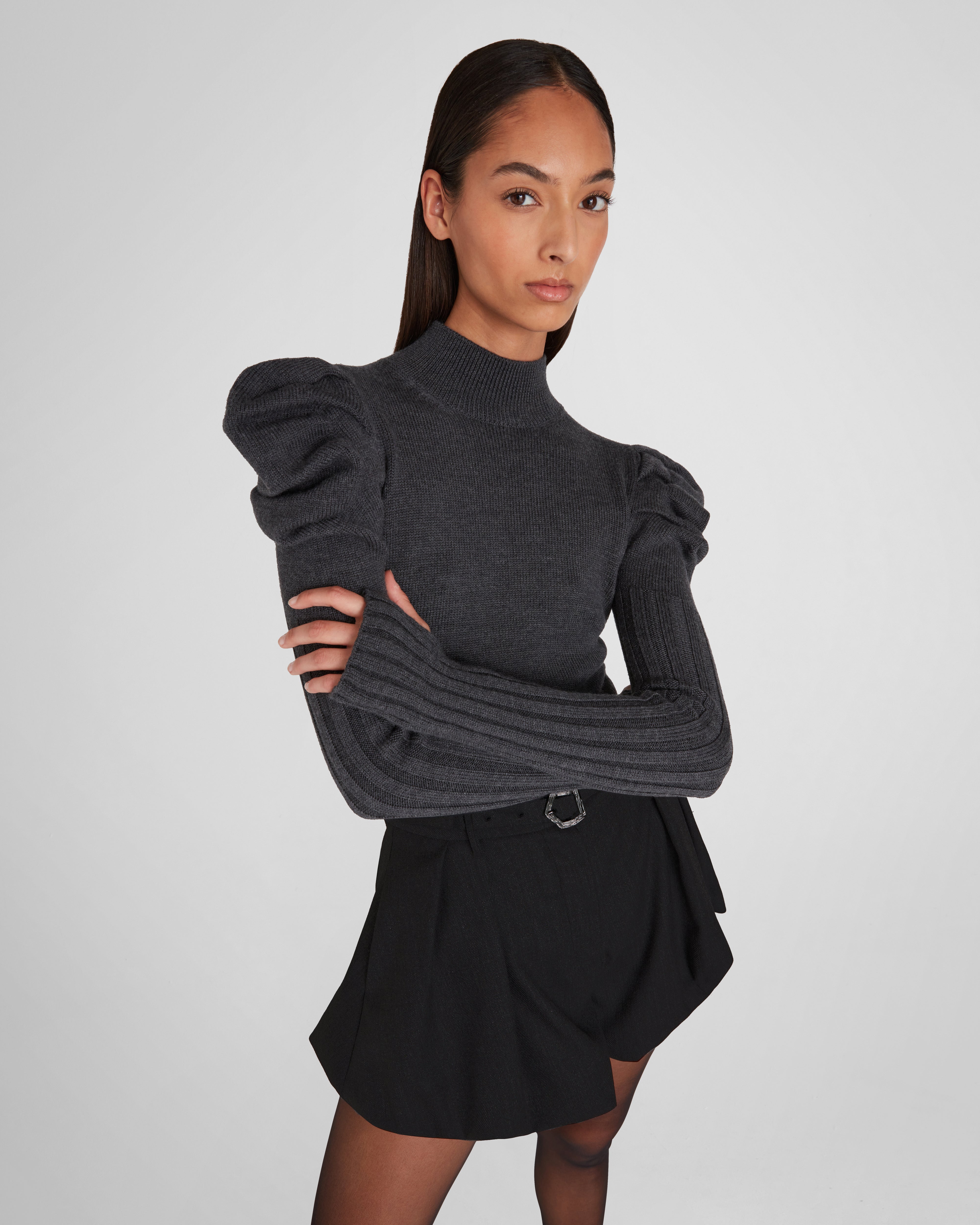 Vittorio Knit Sweater in grey Zegna Cashwool® Merino Wool