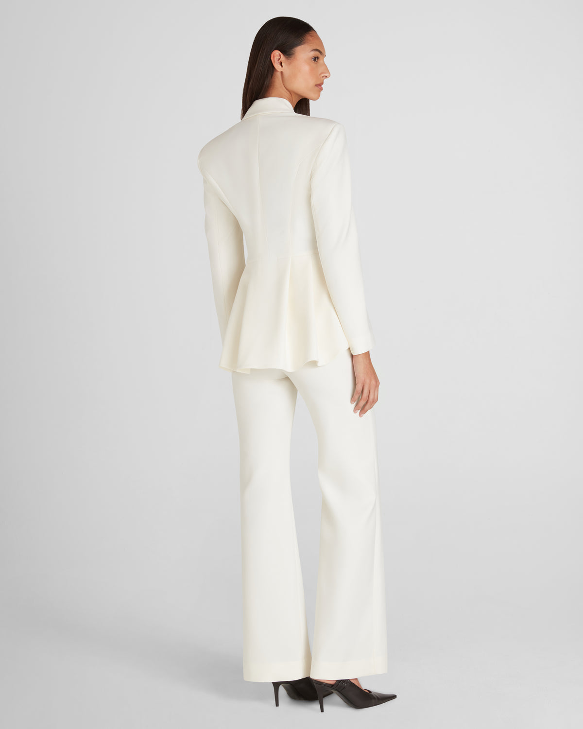 Burri Blazer in ivory Wool Crepe