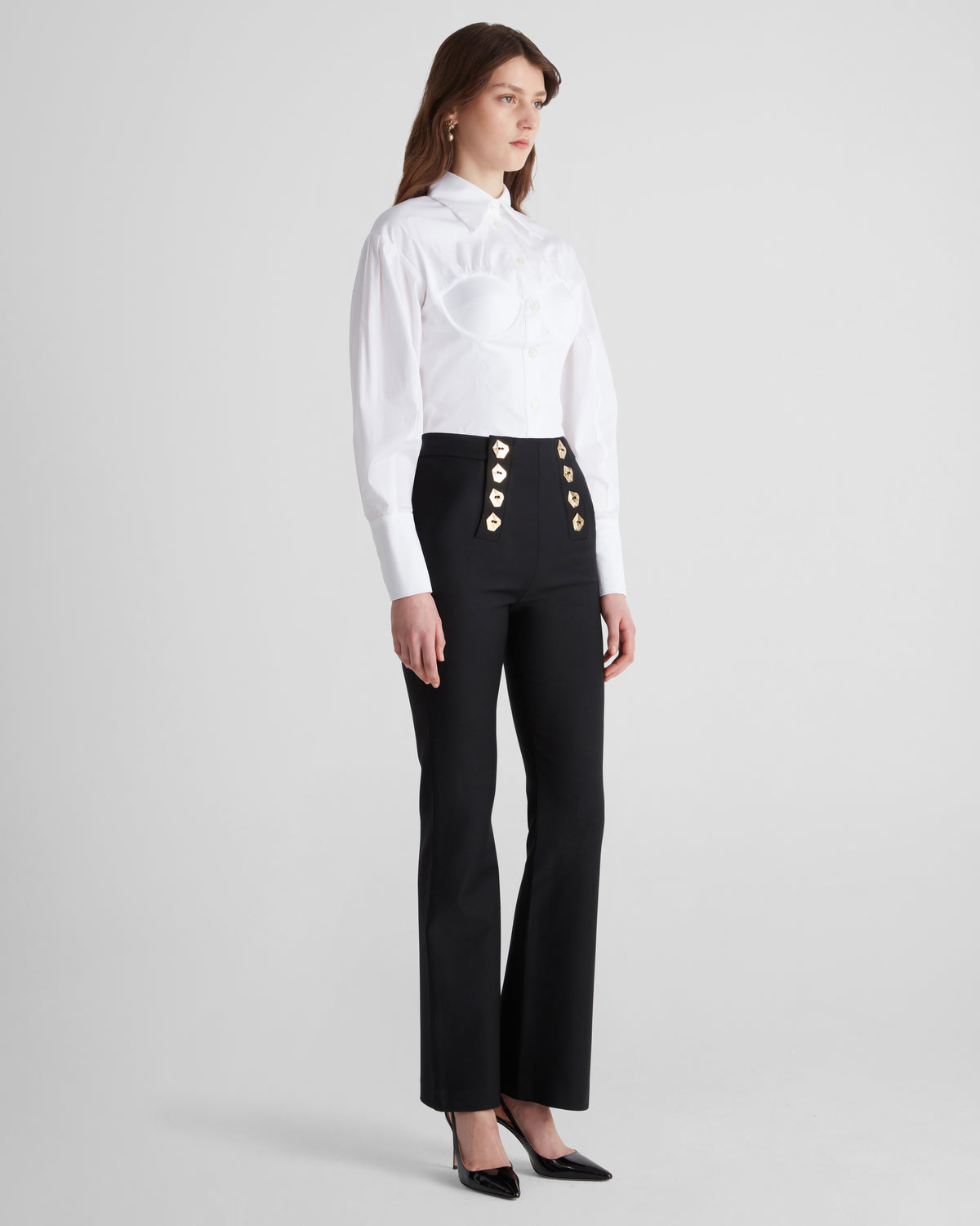 Matisse Trousers in black Wool Crepe