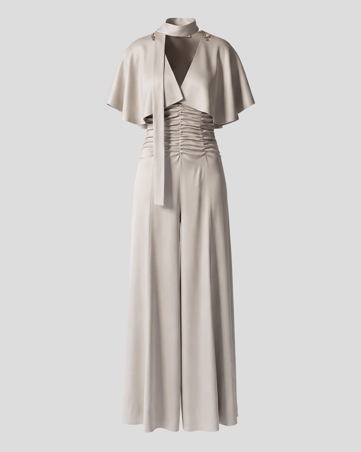 Marden Dress in taupe Sable Cady