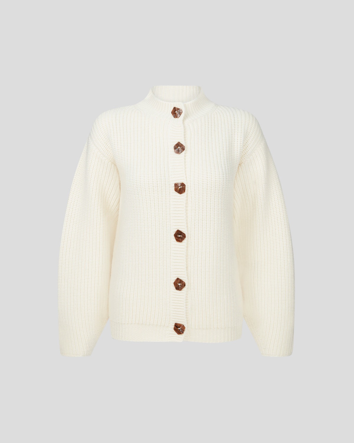 Mario Knit Cardigan in ivory Zegna Cashwool® Merino Wool