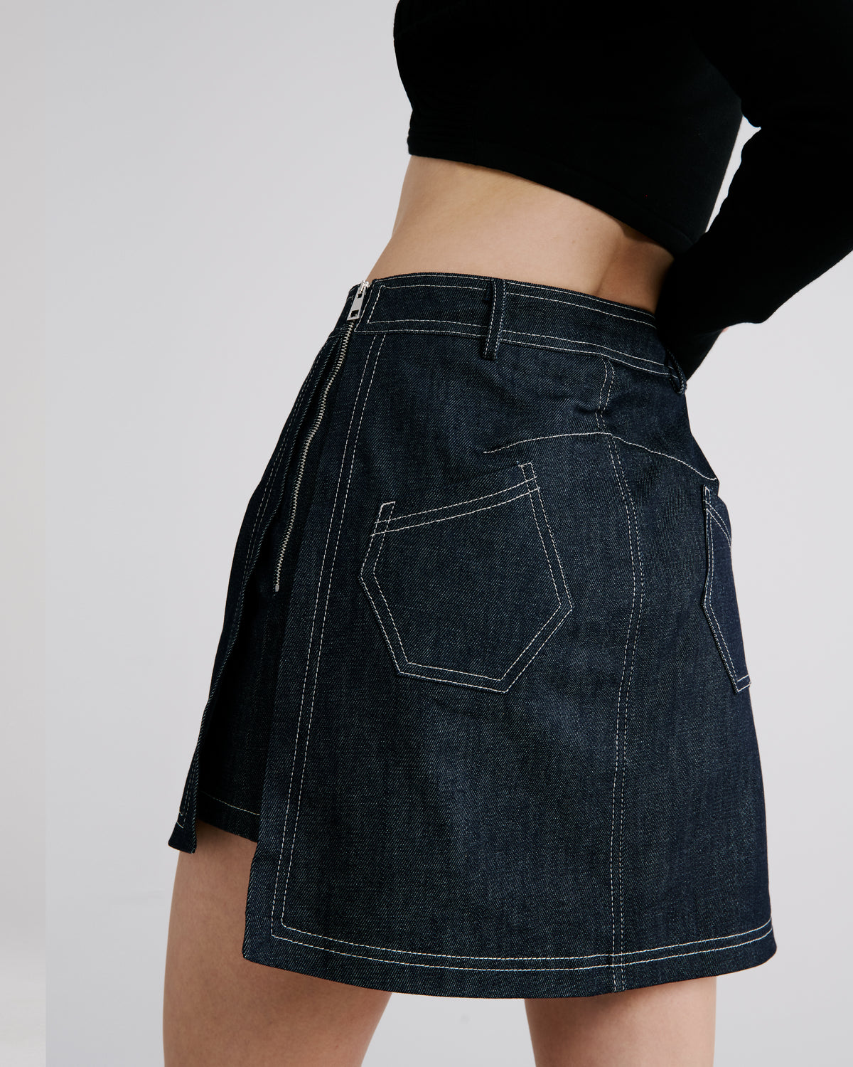 Minnie Skort in blue GOTS-Certified Organic Denim