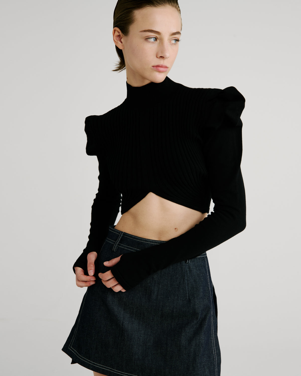 Minnie Skort in blue GOTS-Certified Organic Denim