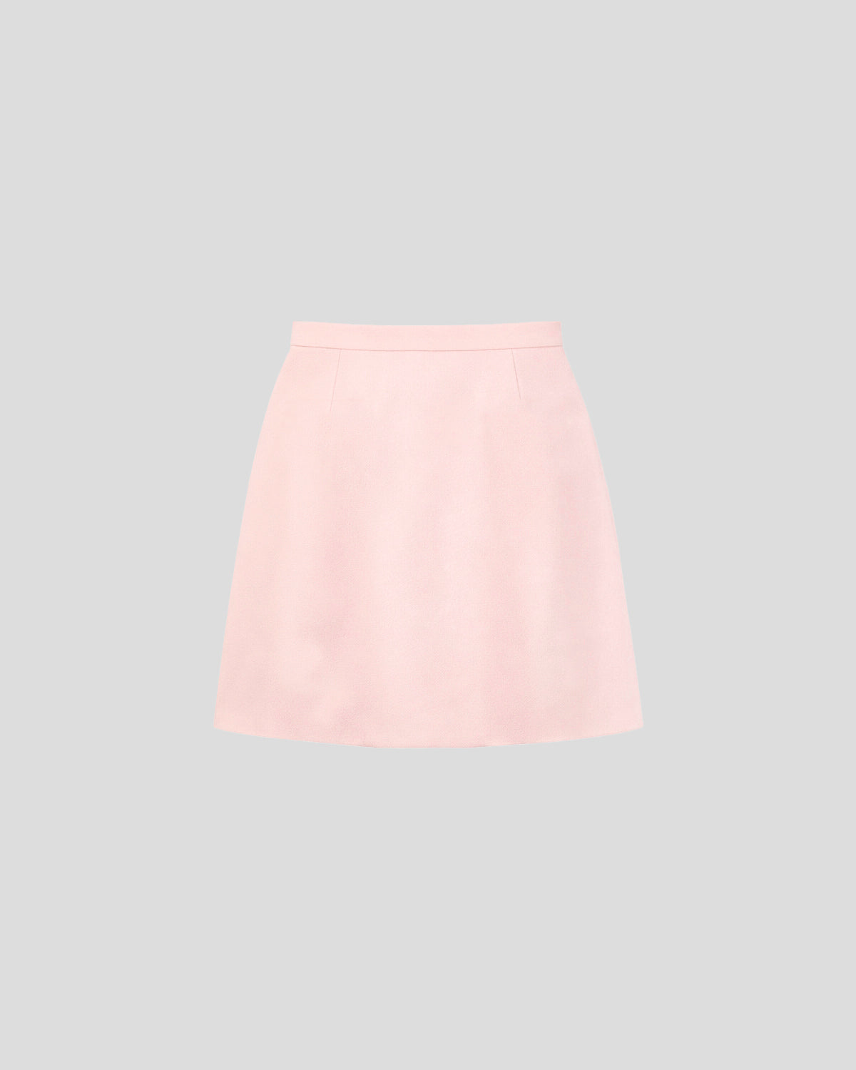 Minnie skort in double crepe wool with controlled precision