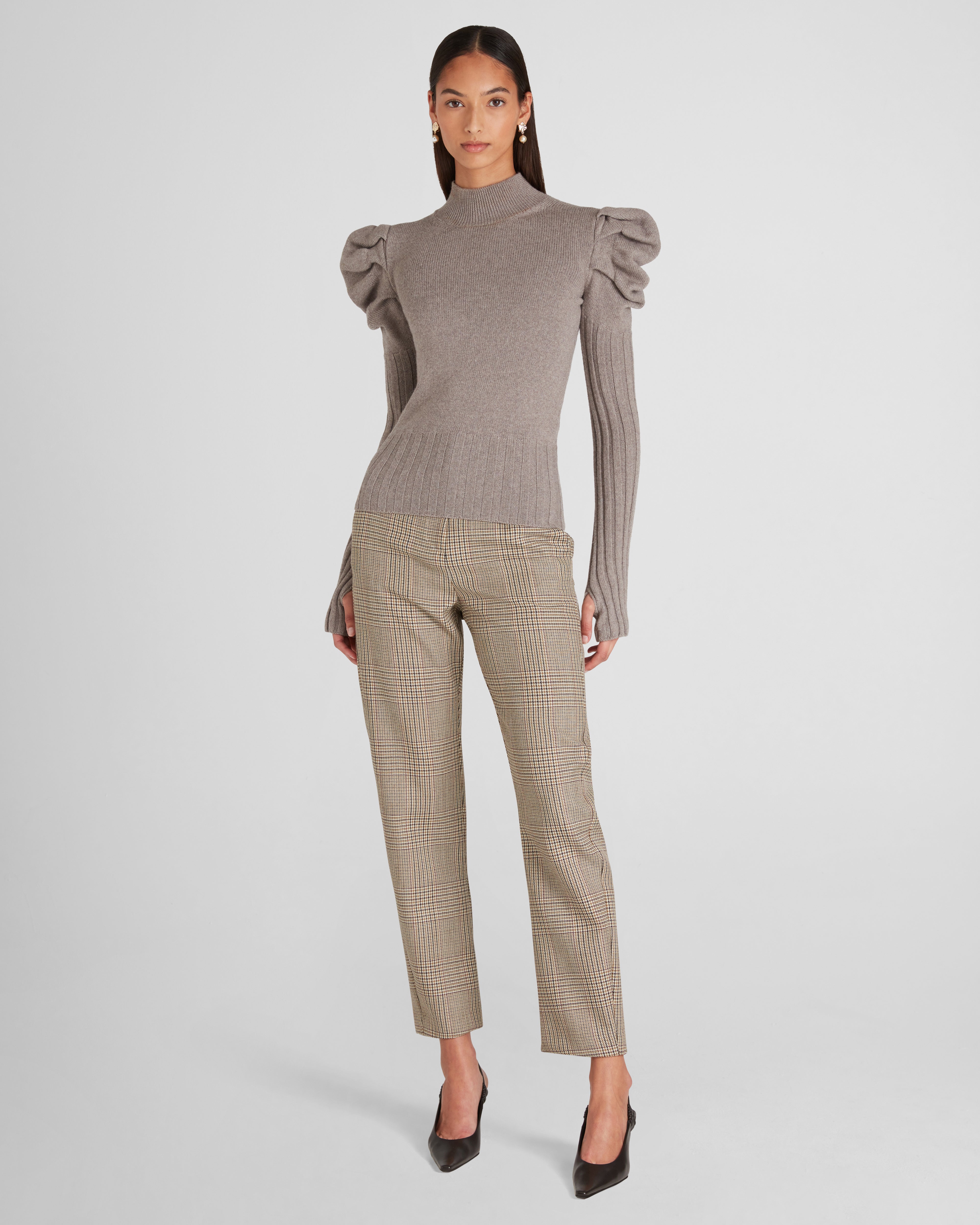 Vittorio Knit Sweater in taupe Zegna Cashwool® Merino Wool