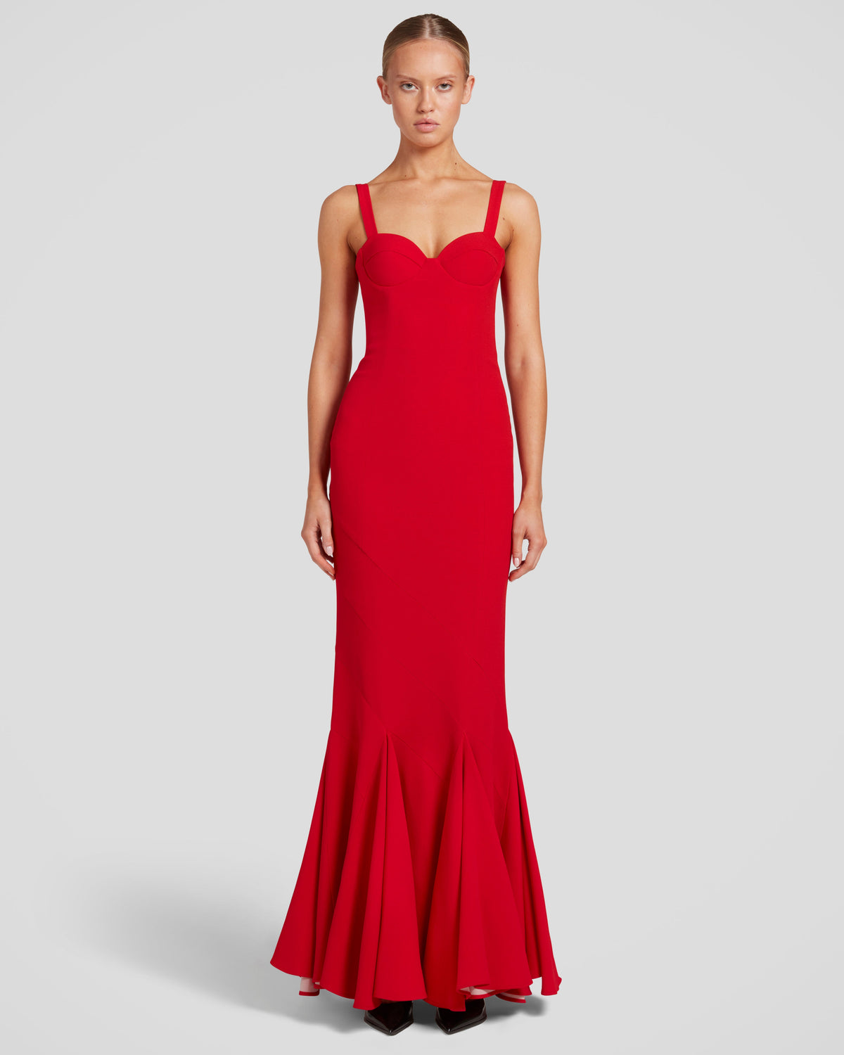 Petrarca dress with a sculptural bodice and intentional form