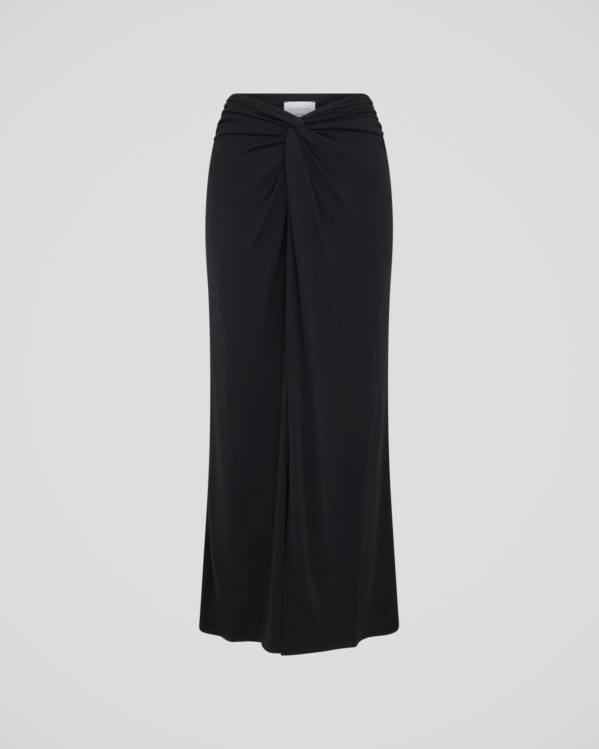 Rebecca skirt in crepe jersey with a sculptural twist