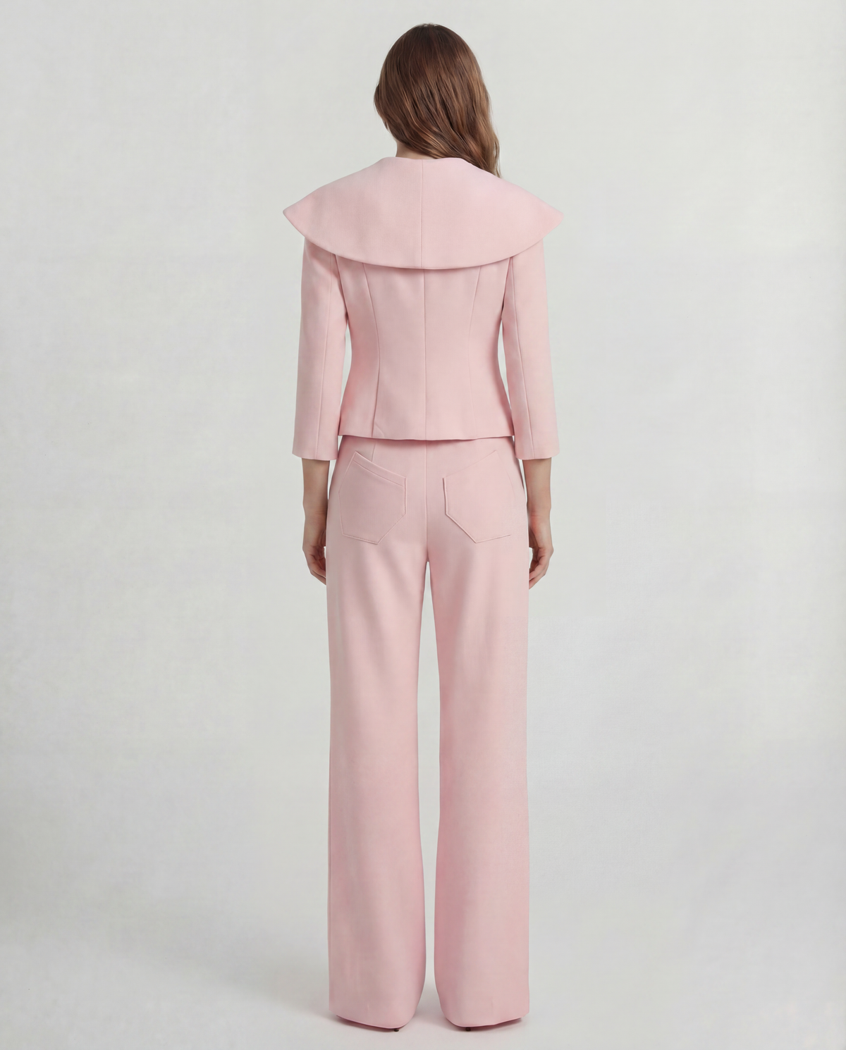 Rota Trousers in pink Double Crepe Wool