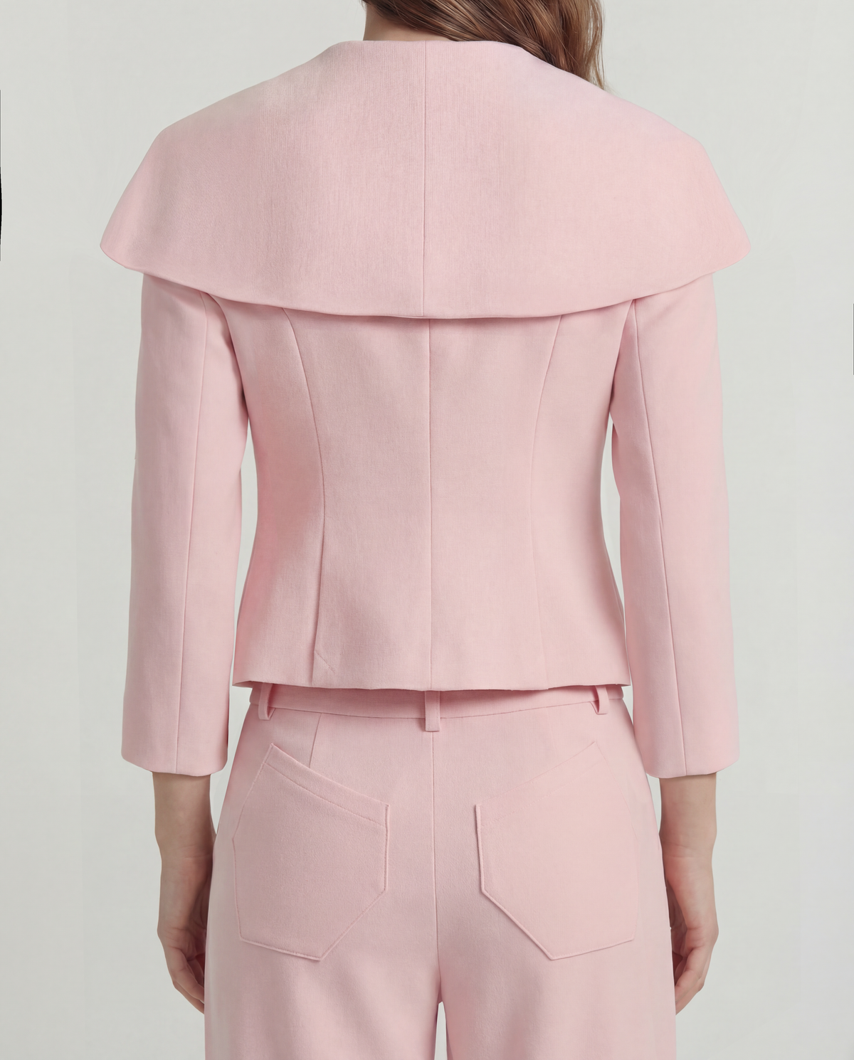 Rota Trousers in pink Double Crepe Wool