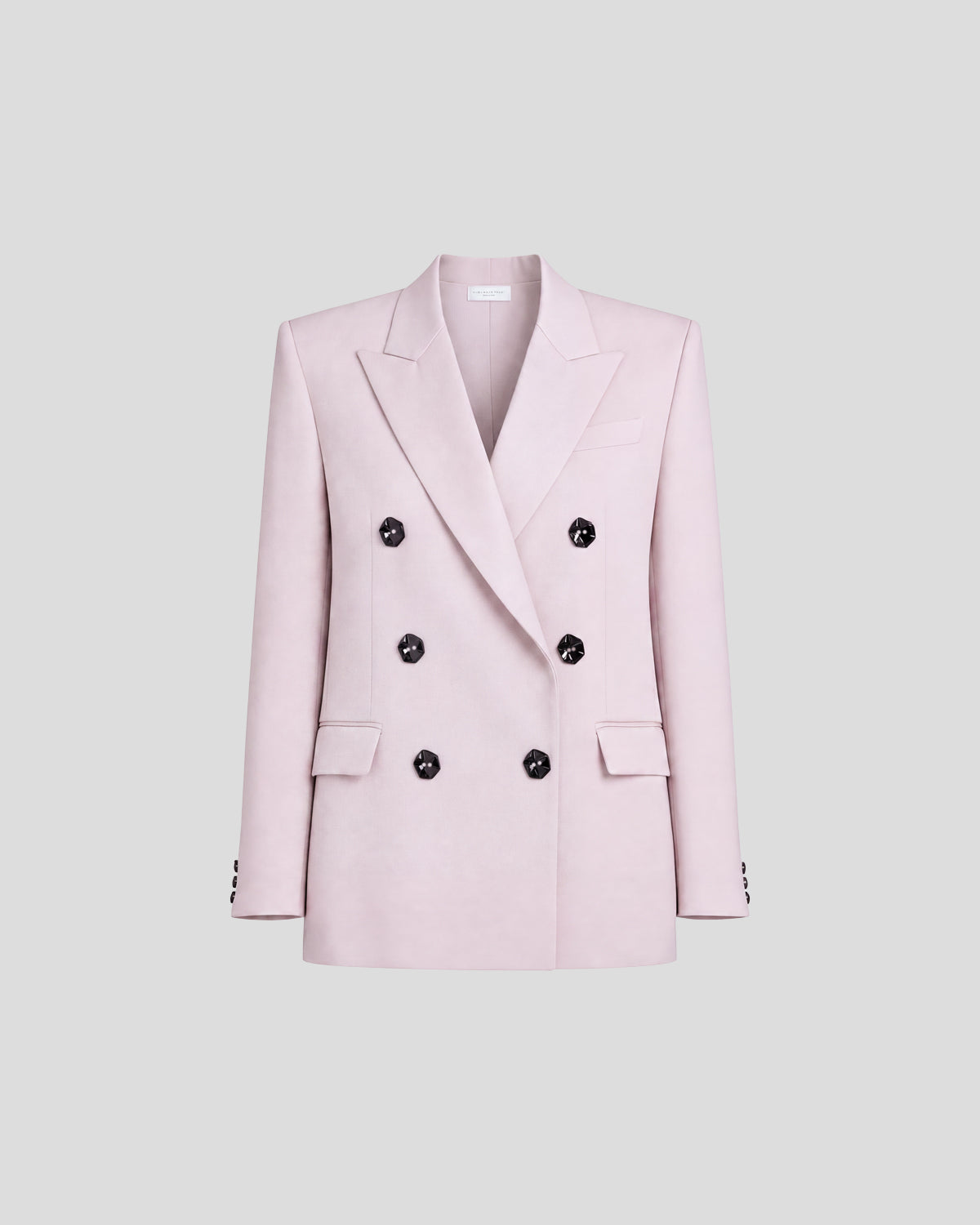 Sugar Blazer in Taupe Wool Crepe