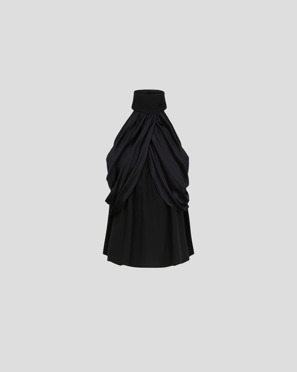 Vasari silk halterneck top with Intentional Form