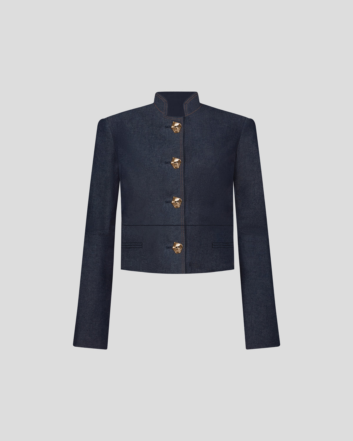 Vicente Jacket in blue Organic Denim