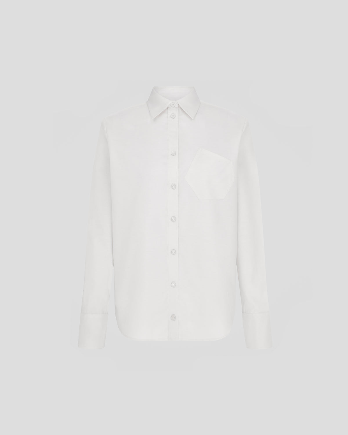 Violi shirt in Oxford cotton with structured intent