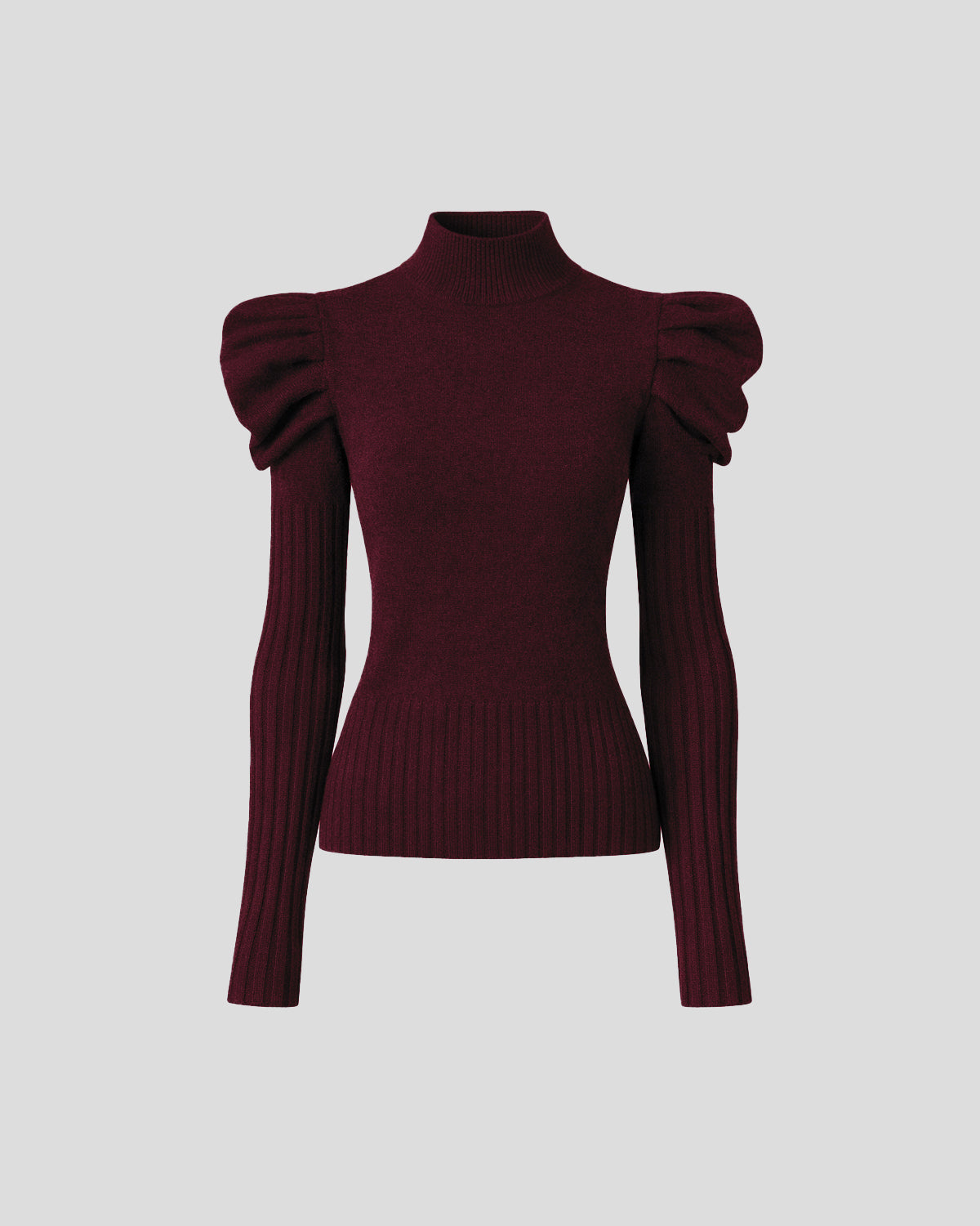 Vittorio Knit Sweater in burgundy Zegna Cashwool® Merino Wool