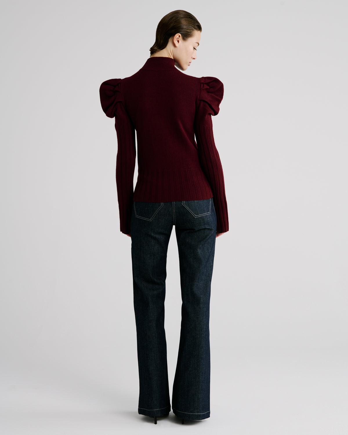Vittorio Knit Sweater in burgundy Zegna Cashwool® Merino Wool