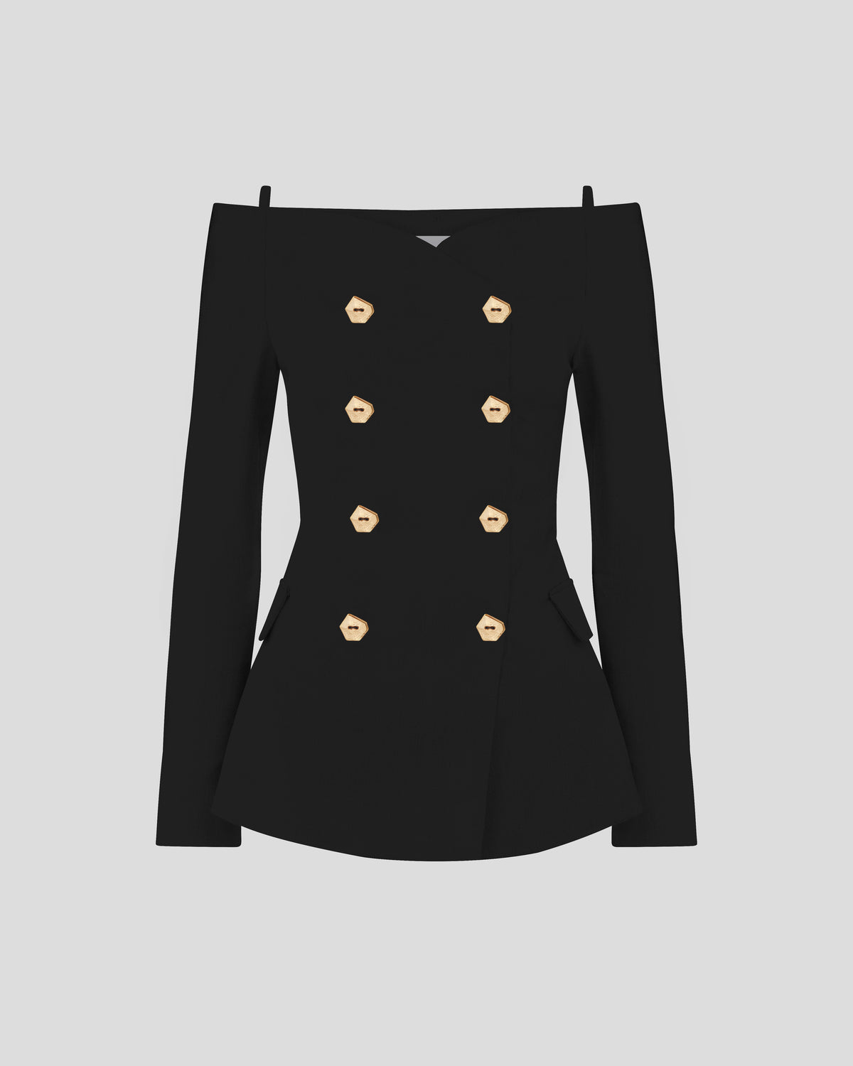 Vivanti Blouse with a modelled off-the-shoulder drape