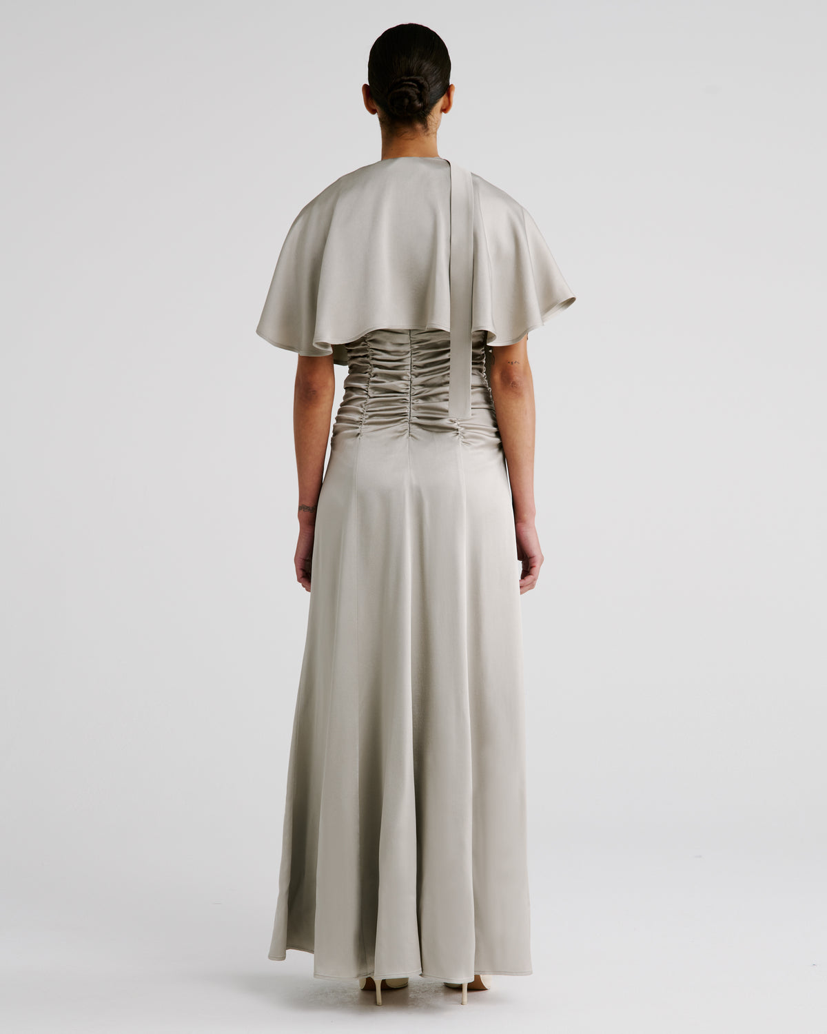 Marden Dress in taupe Sable Cady
