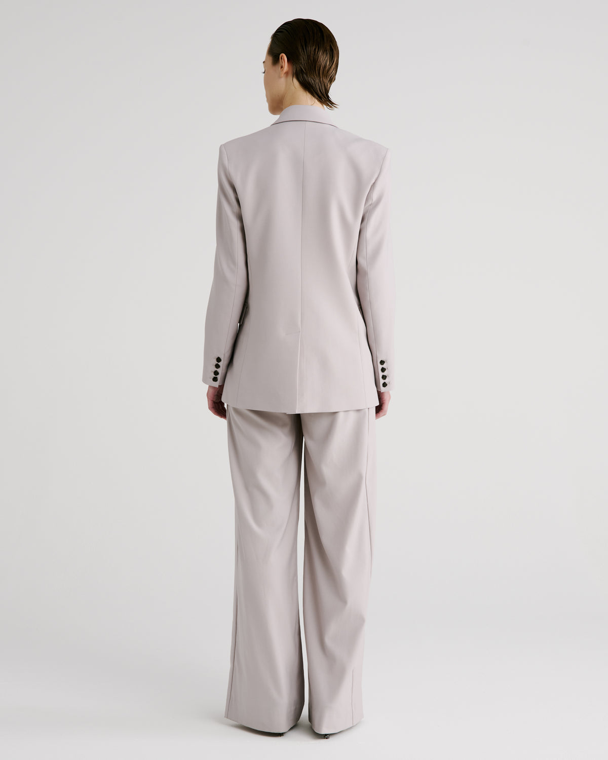 Sugar Blazer in taupe Wool Crepe