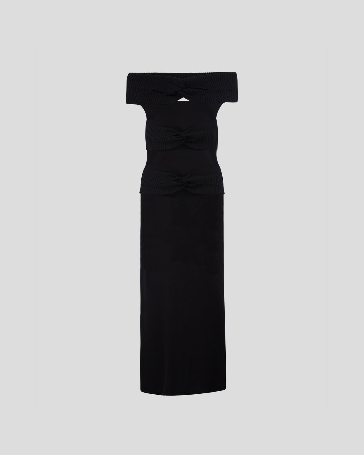 Zita Knitted Dress in viscose with knot detailing