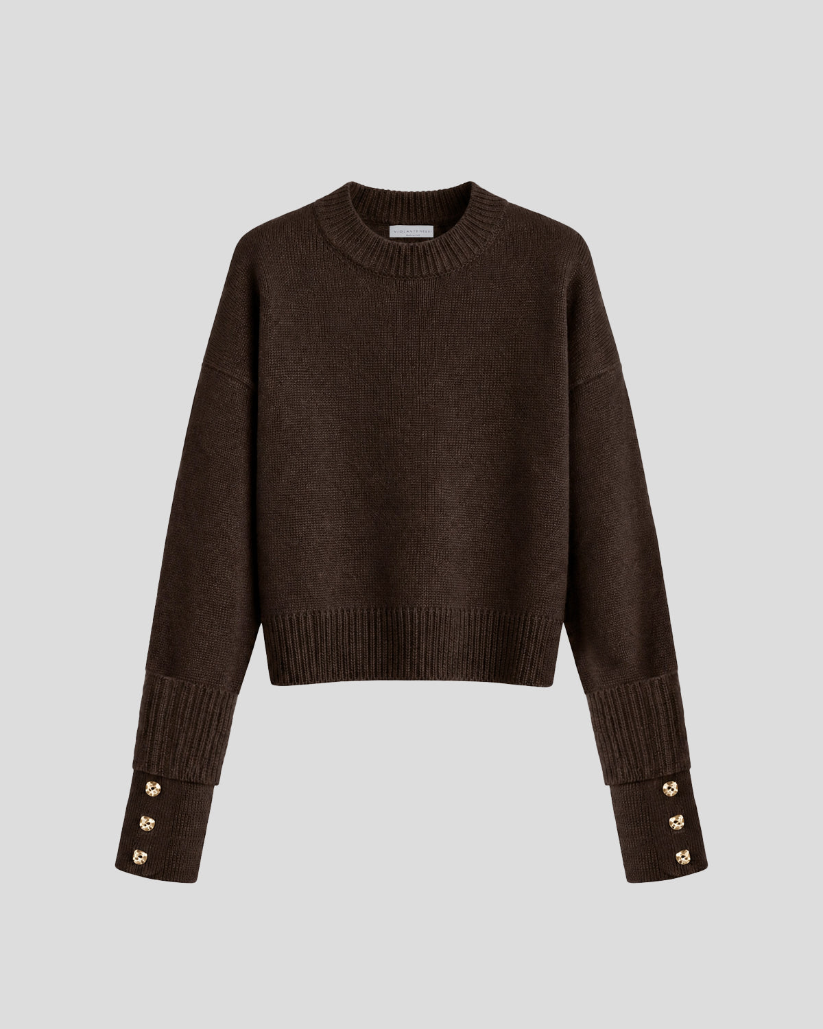 Aaron Sweater in brown Zegna Cashwool® Merino Wool