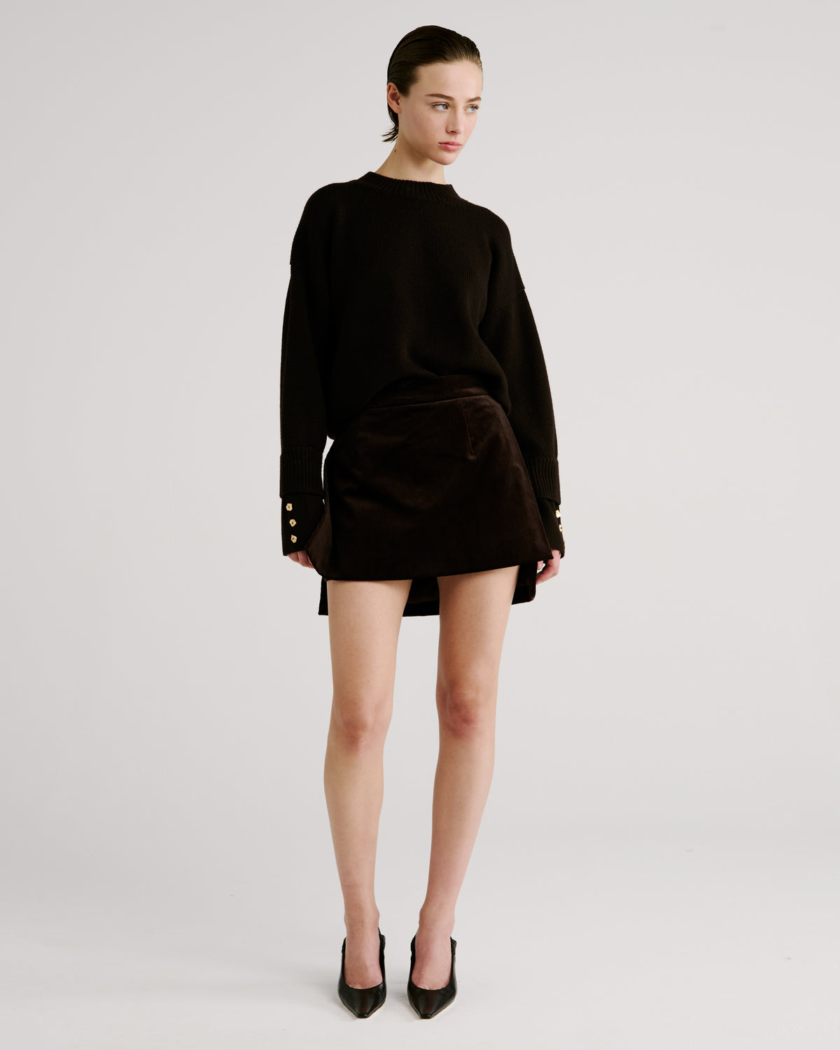 Aaron Sweater in brown Zegna Cashwool® Merino Wool