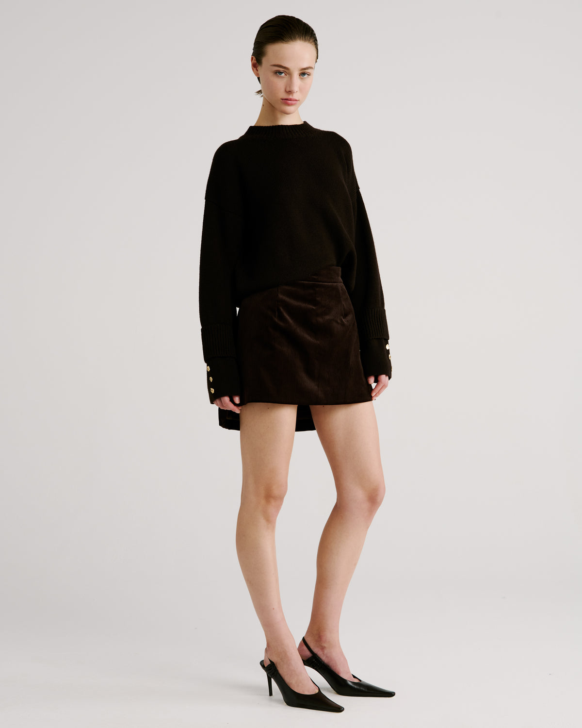 Aaron Sweater in brown Zegna Cashwool® Merino Wool