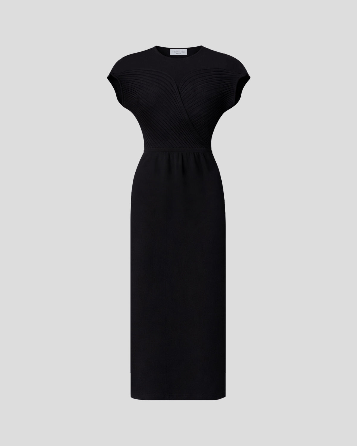 Accardi Knit Dress in black Viscose