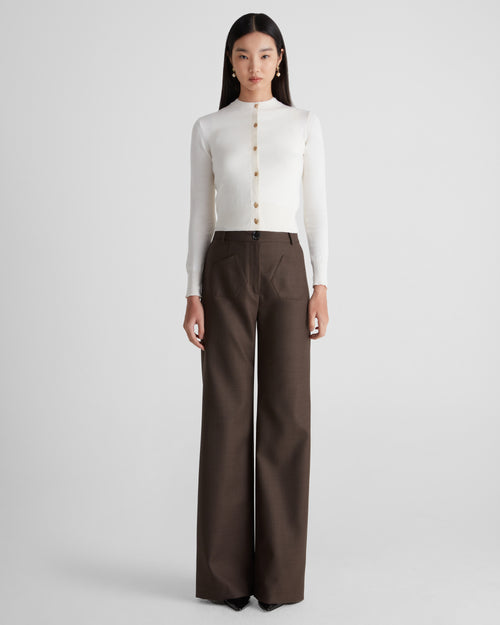 Aditi Knit Cardigan in Cashmere and Cotton