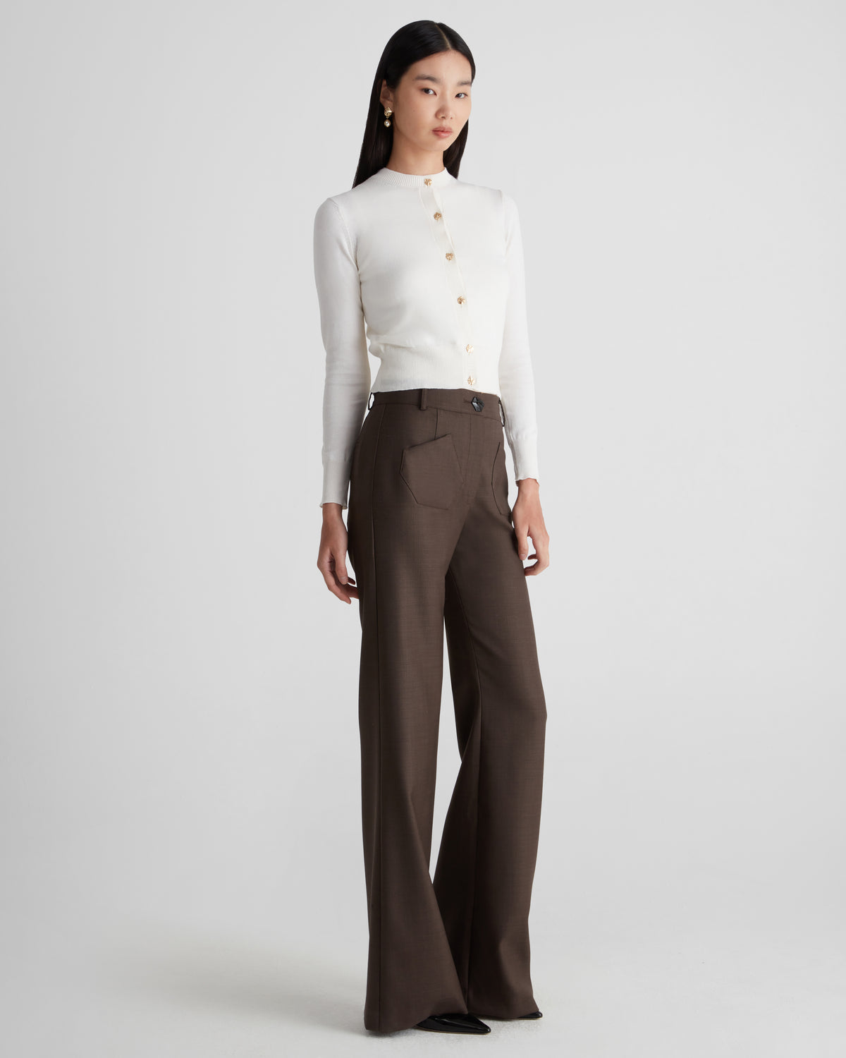 Aditi Knit Cardigan in Cashmere and Cotton