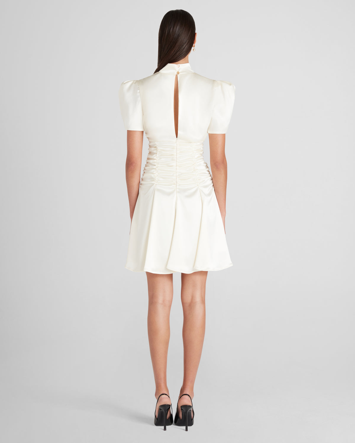 Balthus Dress in ivory Cady Satin