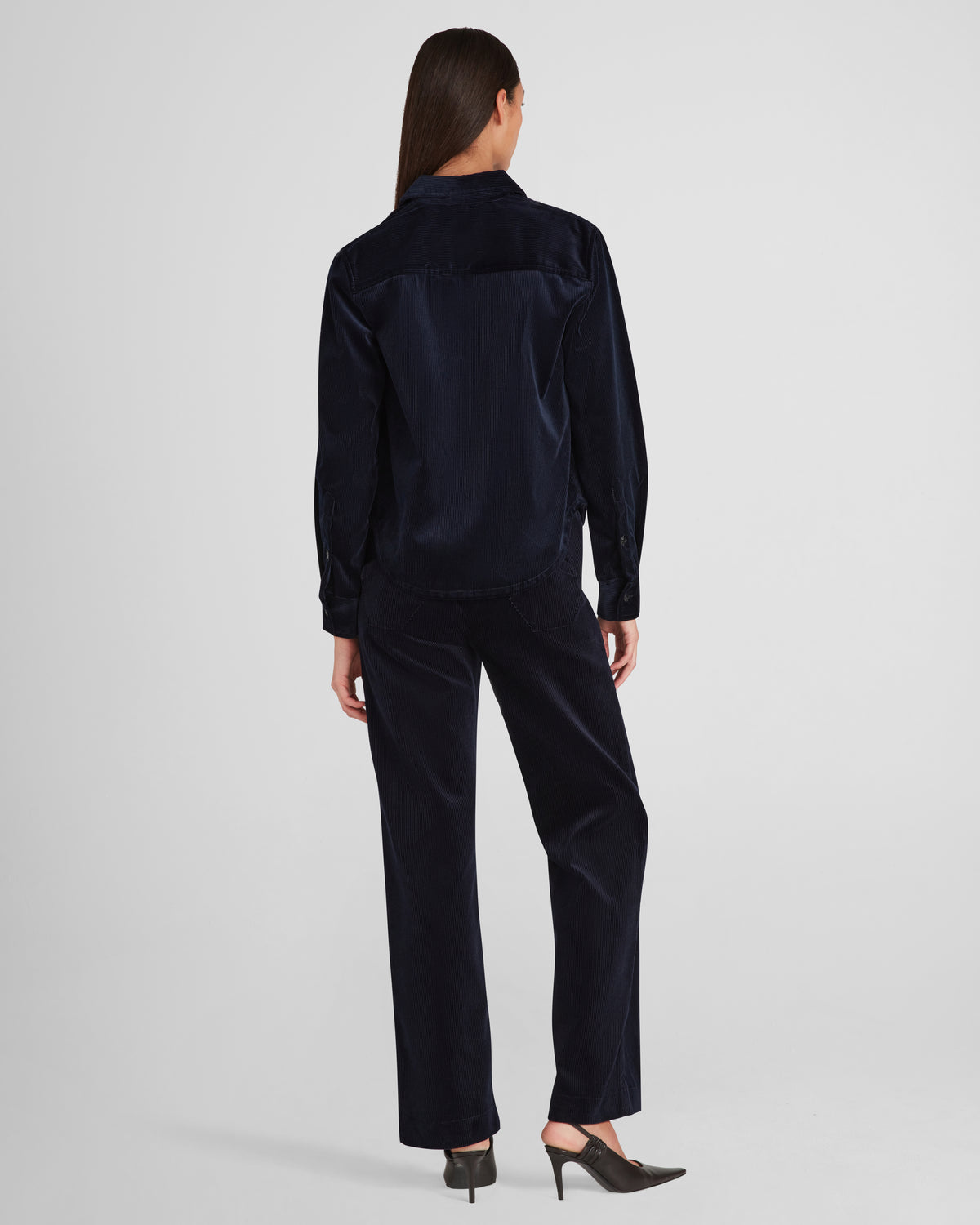 Bartolomeo Shirt in blue Cotton Corduroy