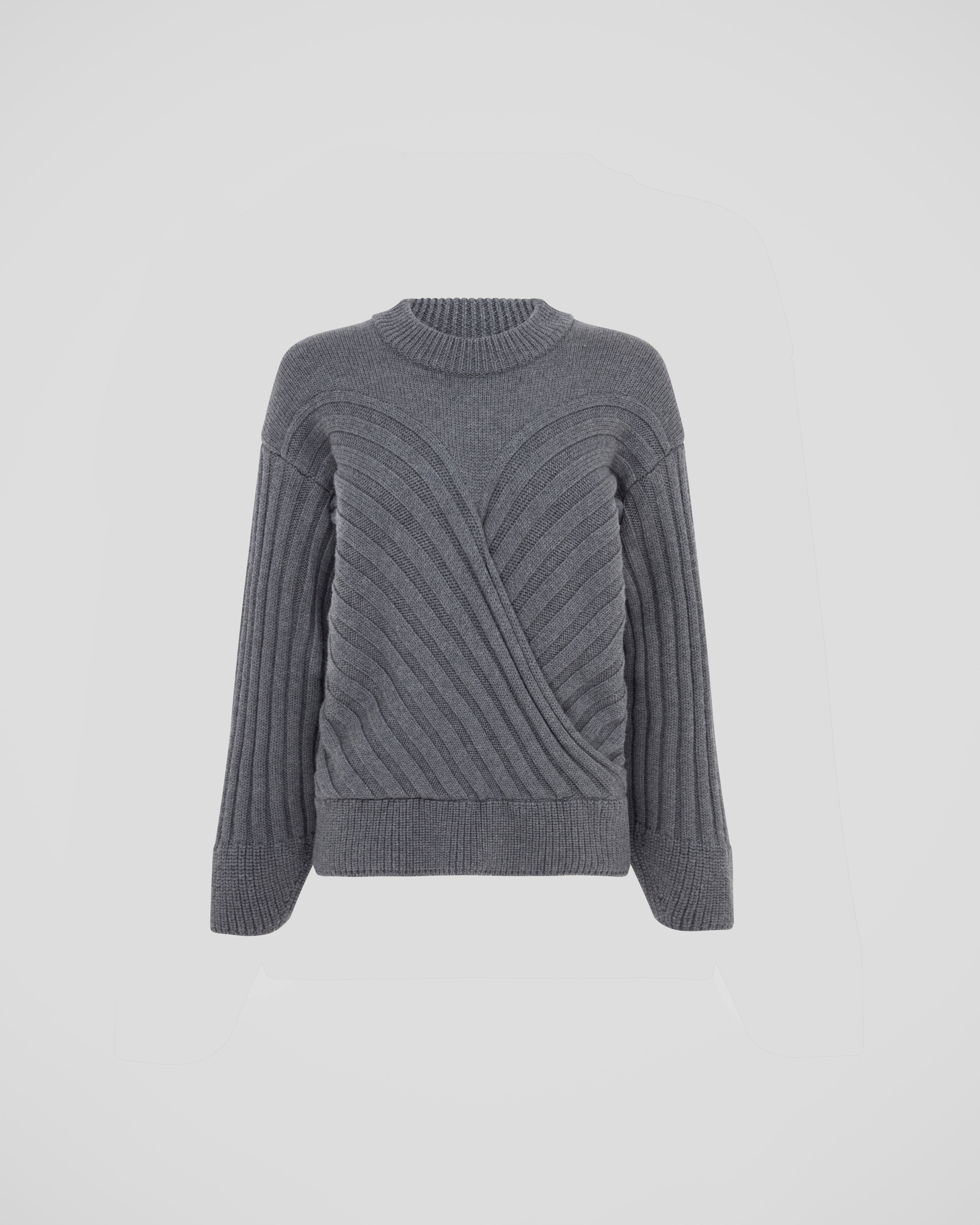 Hilary Radley Ladies' 2fer Sweater - XXL gray