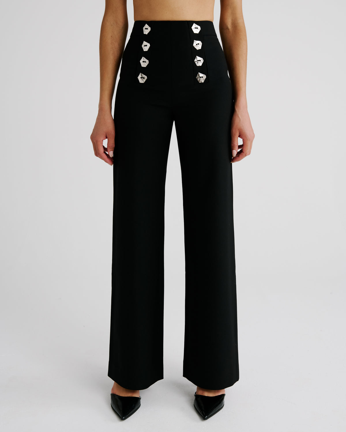 Burri Blazer in black Wool Crepe