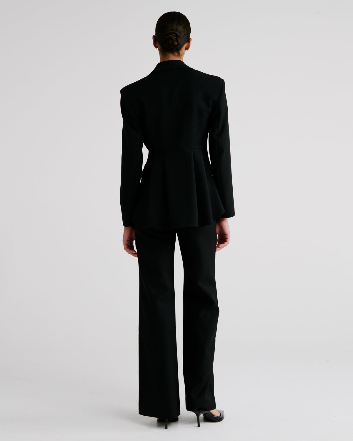 Burri Blazer in black Wool Crepe