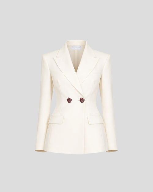 Burri Blazer jacket double-breasted wool structured intent