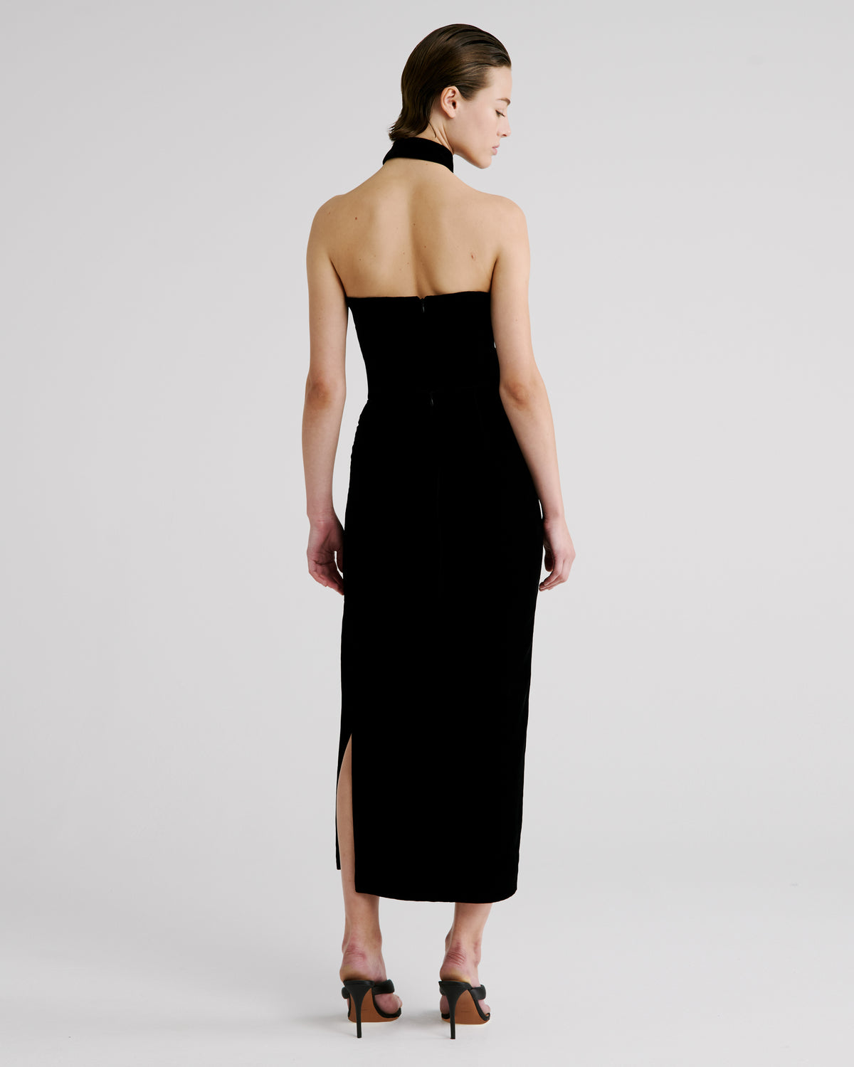 Deacon Top in black Silk Velvet
