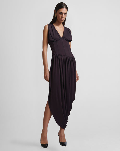 Fila Dress in brown Crepe Jersey