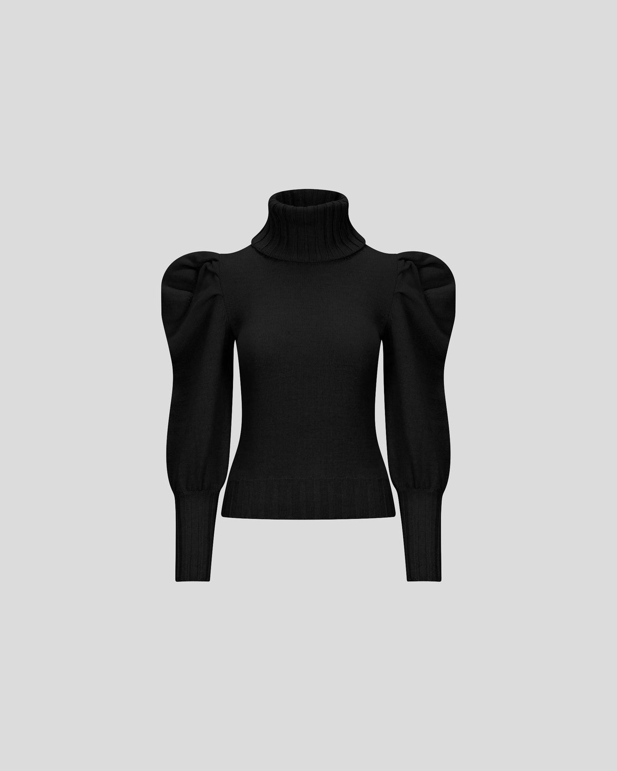 Georgia Knit Sweater in black Zegna Cashwool® Merino Wool