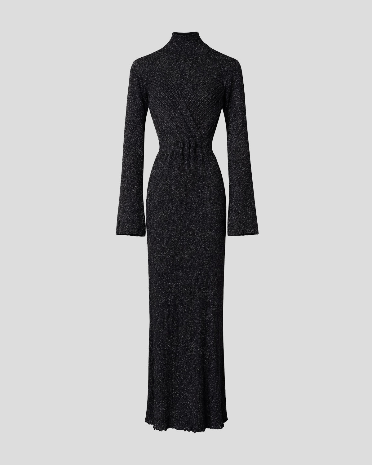Hayez Knit Dress in black Lurex Viscose