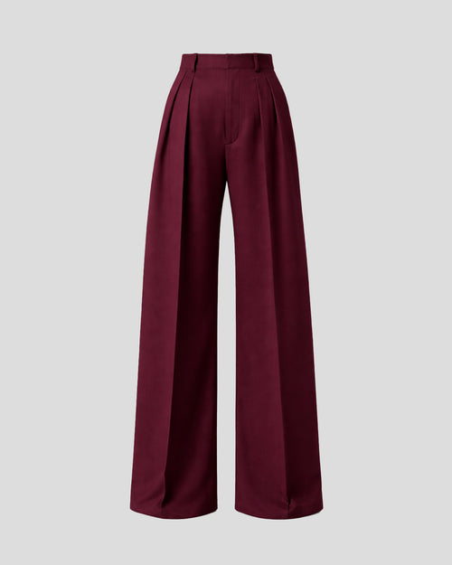 Keckler wool trousers with double hexagonal back pockets