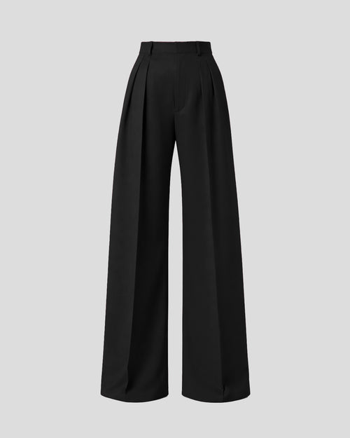 Keckler wide-leg trousers with double hexagonal back pockets